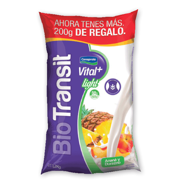 Yogur Biotransit Vital+ Anana y Durazno 1.2kg